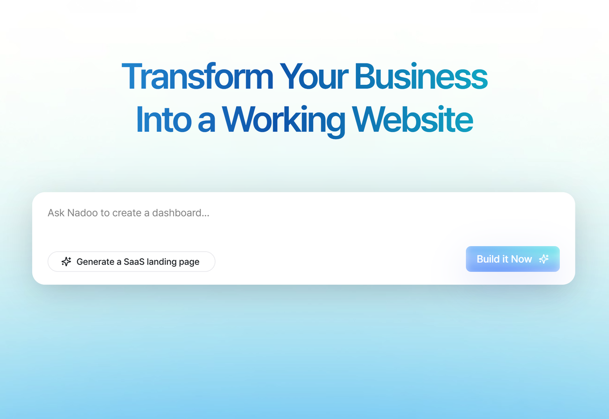 Build a Website with a Prompt? It Only Takes a Minute.