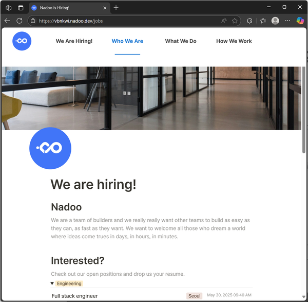 Add a Navigation Bar to Your Recruiting Site