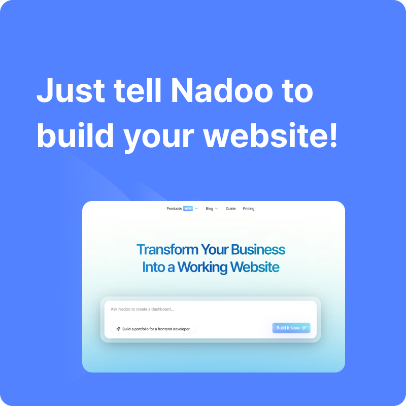 Just tell AI to build your website.